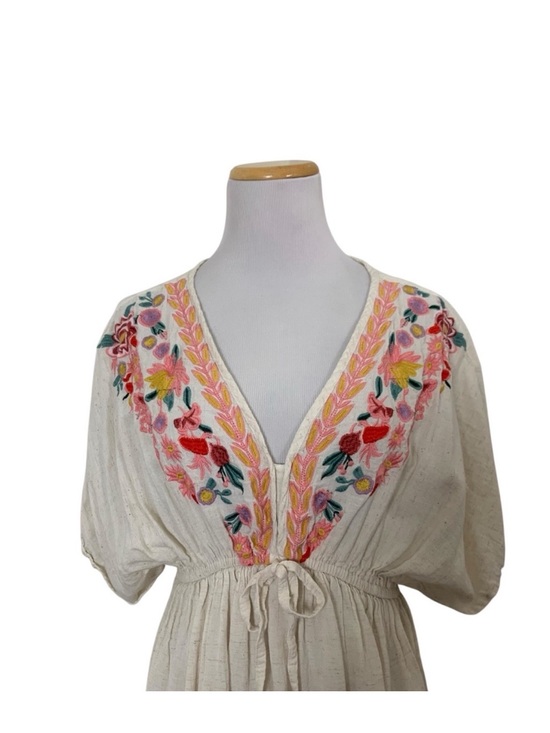 Cost Plus World Market Dresses & Skirts - World Market Embroidered Boho Midi/Maxi Dress – S/M